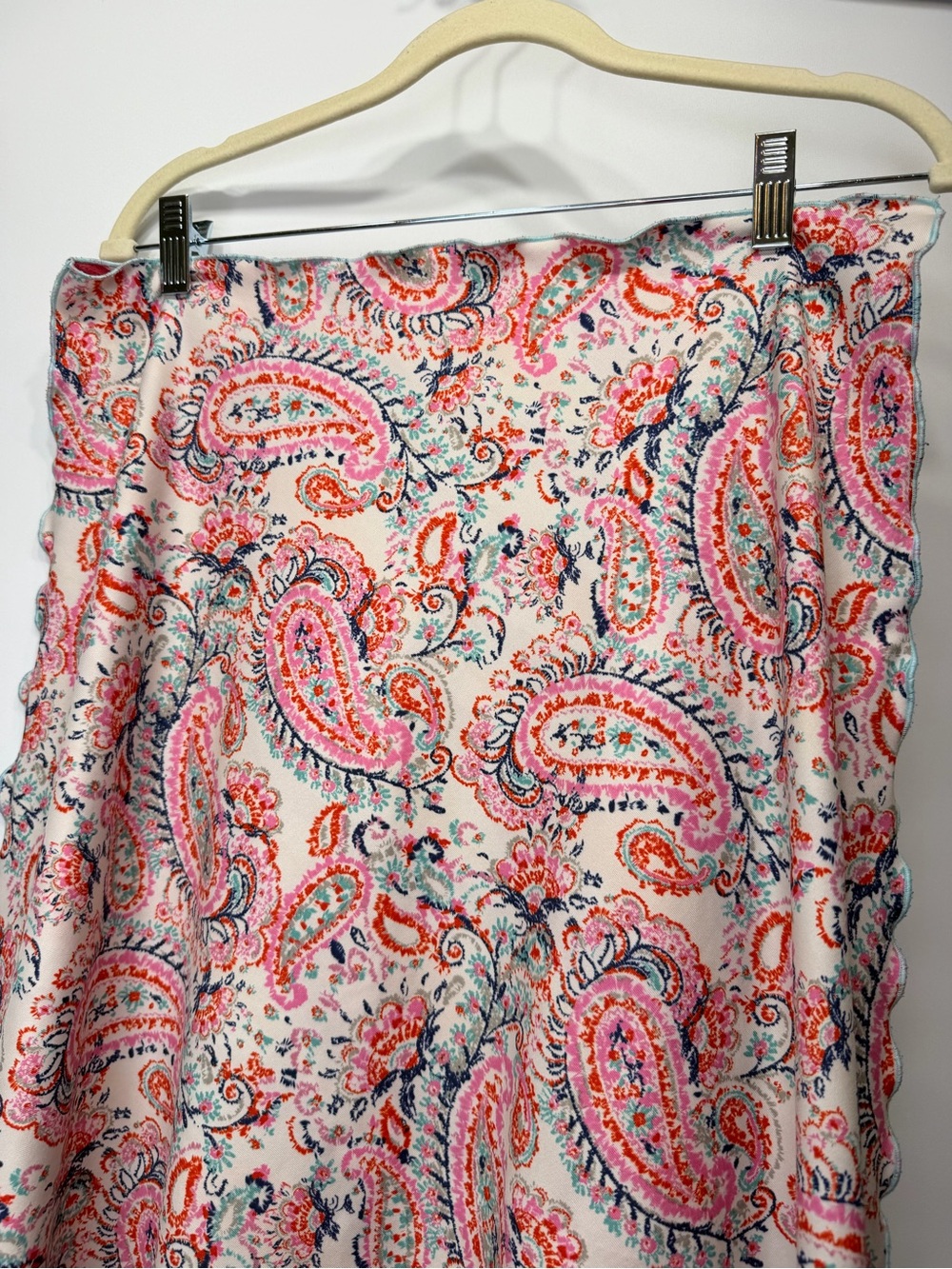 Source Unknown Pink Paisley Print Women’s Skirt - Picture 3 of 6